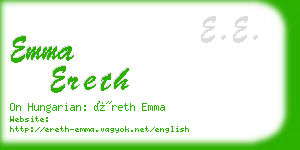 emma ereth business card